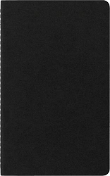Блокнот Moleskine CAHIER JOURNAL QP317 Large 130х210мм обложка картон 80стр. клетка черный (3шт)