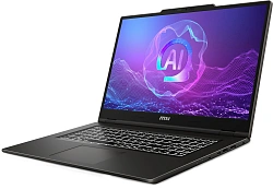 Ноутбук MSI VenturePro 17 AI A2HVEG-023XRU Core Ultra 7 255H 16Gb SSD512Gb NVIDIA GeForce RTX4050 6Gb 17.3" IPS FHD (1920x1080) FreeDOS grey WiFi BT Cam (9S7-17U111-023)