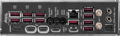 Материнская плата MSI MEG Z890 ACE  Soc-1851 Intel Z890 4xDDR5 ATX AC`97 8ch(7.1) 10Gigabit RAID+HDMI