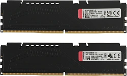Память DDR5 2x16GB 6400MHz Kingston KF564C32BBEK2-32 Fury Beast RTL Gaming PC5-51200 CL32 DIMM 288-pin 1.4В kit single rank с радиатором Ret