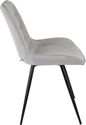 Стул для дома Бюрократ CH-K2_4 комплект 4шт св.серый Holland 09 металл черный на ножках (CH-K2_1/HL09_4)