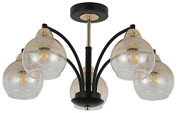 Люстра Hiper Brum H178-5 потолоч. черный