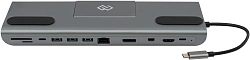 Стыковочная станция Digma DS-991 USB Type-C серый 1xHDMI 1xDP 1xminiDP 1xRJ-45 1xUSB Type-C 3xUSB 3.0