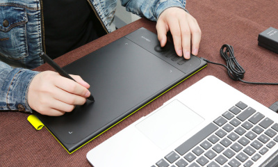 Графический планшет XPPen Star 06C USB желтый/черный