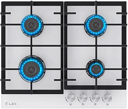 Газовая варочная поверхность Lex GVG 642-1 WH белый