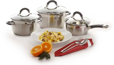 Ковш Rondell Flamme RDS-027 1л. d=14см (с крышкой) стальной