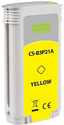 Картридж струйный Cactus CS-B3P21A №727 желтый (130мл) для HP DJ T920/T1500/T2530 с чипом