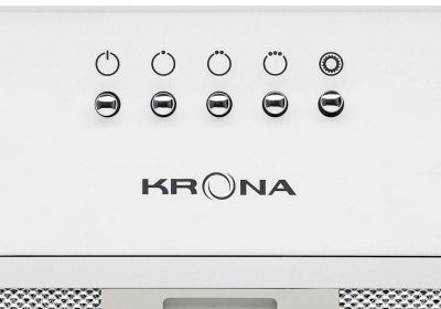 Вытяжка встраиваемая Krona Runa 600 PB белый управление: кнопочное (1 мотор)