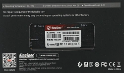 Накопитель SSD Kingspec PCIe 3.0 x4 1TB NE-1TB M.2 2280