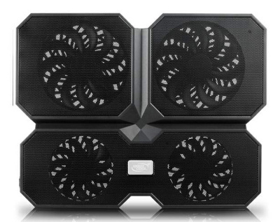 Подставка для ноутбука Deepcool Multi Core X6 (DP-N422-MCX6) 15.6" 380x295x24мм 30.9дБ 2xUSB 4x 900г черный
