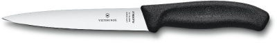 Нож кухонный Victorinox Swiss Classic (6.8713.16B) стальной филейный лезв.160мм прямая заточка черный блистер