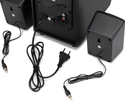 Микросистема Hyundai H-MS1404 черный 30Вт FM USB BT SD