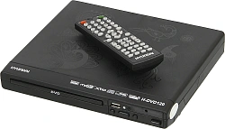Плеер DVD Hyundai H-DVD120 черный ПДУ