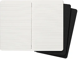 Блокнот Moleskine CAHIER JOURNAL QP316 Large 130х210мм обложка картон 80стр. линейка черный (3шт)
