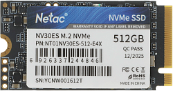 Накопитель SSD Netac PCIe 3.0 x4 512GB NT01NV30ES-512-E4X NV30ES M.2 2242