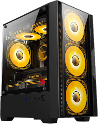 Корпус Bloody CC-123 черный без БП mATX 8x120mm 2xUSB2.0 1xUSB3.0 audio bott PSU