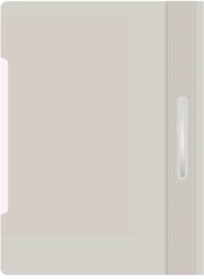 Папка-скоросшиватель Бюрократ Economy -PSE20GREY A4 прозрач.верх.лист пластик серый