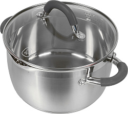 Кастрюля Rondell Flamme RDS-024 3.2л. d=20см (с крышкой) стальной