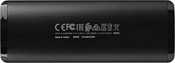 Накопитель SSD A-Data USB-C 256GB ASE760-256GU32G2-CBK SE760 черный