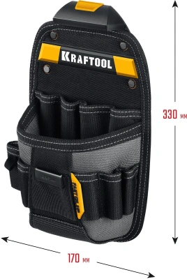 Сумка для инструментов Kraftool KP-11 11карм. черный/желтый (38777)