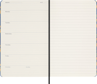 Еженедельник Moleskine LE PRESCIOUS & ETHICAL SILK 130х210мм недатир. обложка текстиль 240стр. синий