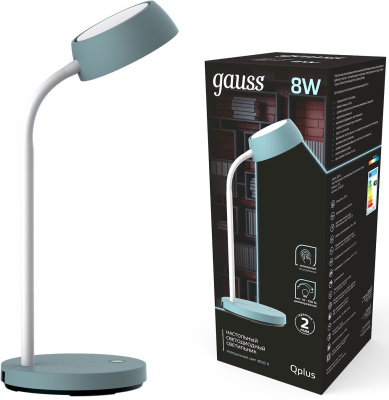 Светильник Gauss GTL602 (GT6023) настольный на подставке бирюзовый 8Вт