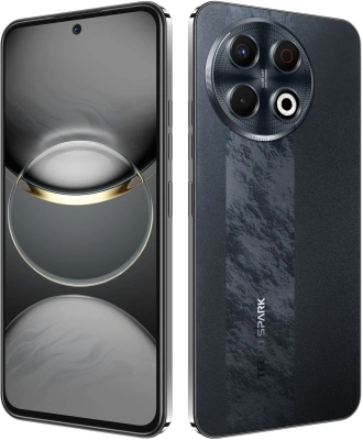 Смартфон Tecno Spark 30 Pro 256Gb 8Gb черный моноблок 3G 4G 2Sim 6.78" 1080x2436 Android 14 108Mpix 802.11 a/b/g/n/ac NFC GPS GSM900/1800 Protect FM microSD max1024Gb