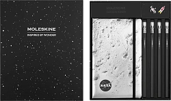 Набор Moleskine Limited Edition NASA-inspired Large линейка серебристый