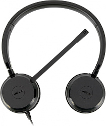 Наушники с микрофоном Jabra Evolve 20 MS Stereo черный 1.2м накладные USB оголовье (4999-823-109)