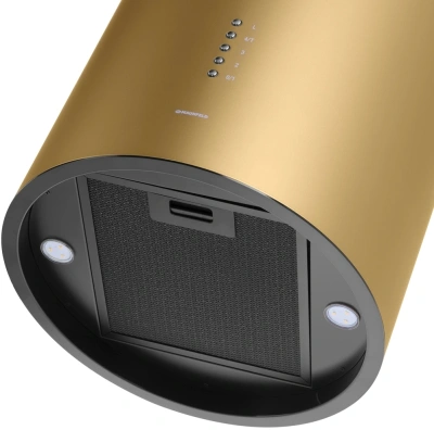 Вытяжка каминная Maunfeld Lee Isla 39 золотистый управление: кнопочное (1 мотор)