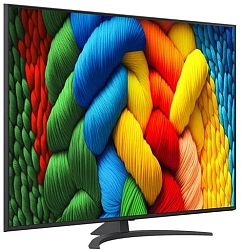 Телевизор LED LG 65" 65NANO81A6A.ARUG черный 4K Ultra HD 60Hz DVB-T DVB-T2 DVB-C DVB-S DVB-S2 USB WiFi Smart TV