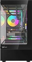 Корпус Formula Crystal Z1CM черный без БП mATX 5x120mm 1xUSB3.0 audio bott PSU