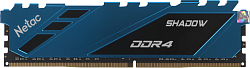 Память DDR4 8GB 2666MHz Netac NTSDD4P26SP-08B Shadow RTL Gaming PC4-21300 CL19 DIMM 288-pin 1.2В с радиатором Ret