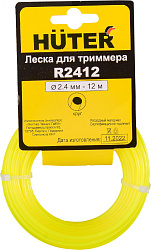 Леска для садовых триммеров Huter R2412 d=2.4мм L=12м для GGT-800S(T)/1000S(T)/1300S(T)/1500S(T) (71/2/11)