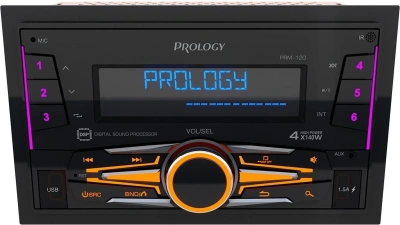 Автомагнитола Prology PRM-120 2DIN 4x140Вт v4.2 AUX DSP 3 ПДУ (PRPRM120)