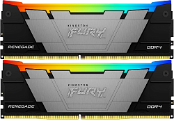 Память DDR4 2x32GB 3600MHz Kingston KF436C18RB2AK2/64 Fury Renegade RGB RTL Gaming PC4-28800 CL18 DIMM 288-pin 1.35В dual rank с радиатором Ret