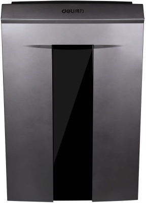 Шредер Deli 9905 серый с автоподачей (секр.P-5) фрагменты 10лист. 20лтр. скрепки скобы пл.карты CD