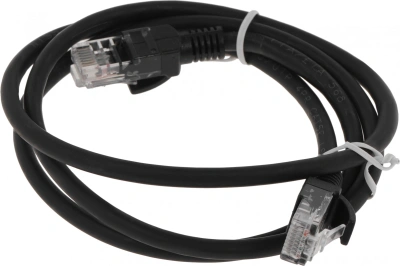 Патч-корд NTSS NTSS-PC-UTP-RJ45-5e-1.0-LSZH-BL NTSS-PC-UTP-RJ45-5E-1.0-LSZH UTP RJ-45 вил.-вилка RJ-45 кат.5E 1м черный LSZH (уп.:1шт) 26AWG