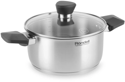 Кастрюля Rondell Strike RDS-714 2.8л. d=20см (с крышкой) стальной