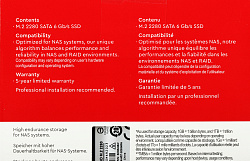 Накопитель SSD WD SATA-III 2TB WDS200T1R0B Red SA500 M.2 2280