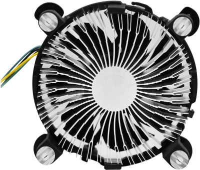 Устройство охлаждения(кулер) KingPrice KPAC-65-PWM3 92x92x25mm Soc-1200/1150/1151/1155 черный 4-pin 18-35dB Al 65W 140gr Ret