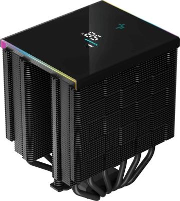 Устройство охлаждения(кулер) Deepcool AK620 Digital Soc-AM5/AM4/1200/1700/1851 черный 4-pin 28dB Al+Cu LCD 260W 1486gr Ret (R-AK620-BKADMN-G)