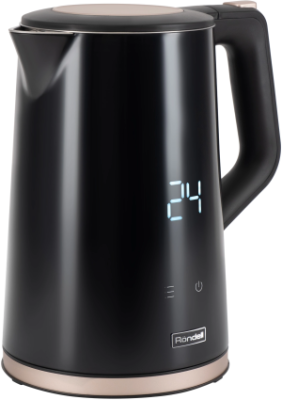 Чайник электрический Rondell RDE-1007 1.7л. 2200Вт черный корпус: пластик