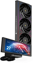 Система водяного охлаждения Thermalright Trofeo Vision 360 ARGB Soc-AM5/AM4/1200/1700/1851 черный 4-pin 28.1dB Al LCD Ret (T-VISION-360-BL-ARGB)
