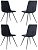 Стул для дома Бюрократ CH-K1_4 комплект 4шт черный Holland 75 металл черный на ножках (CH-K1_1/HL75_4)