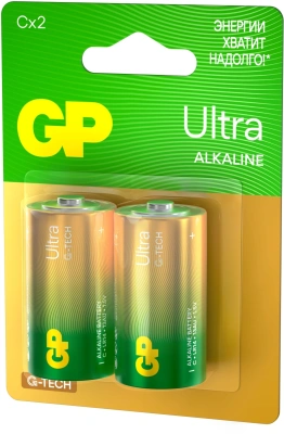 Батарея GP Ultra Alkaline 14AUA21-2CRSBC2 C (2шт) блистер