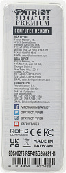 Память DDR4 16Gb 2666MHz Patriot PSP416G266681H1 Signature Premium RTL PC4-21300 CL19 DIMM 288-pin 1.2В single rank с радиатором Ret