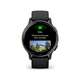 Смарт-часы Garmin Vivoactive 5 30.4мм 1.2" AMOLED корп.черный рем.черный разм.брасл.:125-190мм (010-02862-10)