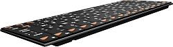 Клавиатура Оклик 840S черный USB беспроводная BT slim (754787)