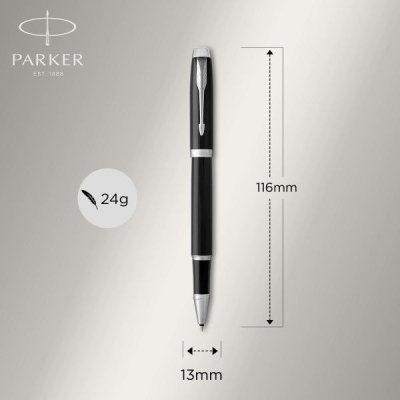 Ручка роллер Parker IM Core T321 (1931658) Black CT F черн. черн. подар.кор.